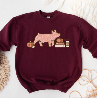 Pumpkin Spice Pig Crewneck (S-3XL) - Multiple Colors!