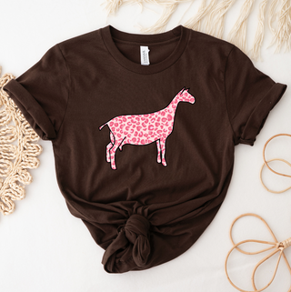 Pink Cheetah Dairy Goat T-Shirt (XS-4XL) - Multiple Colors!