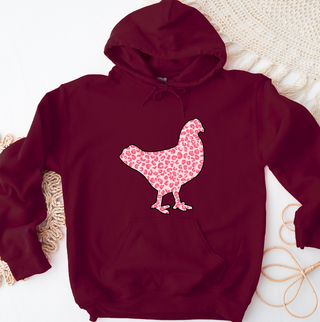 Pink Cheetah Chicken Hoodie (S-3XL) Unisex - Multiple Colors!