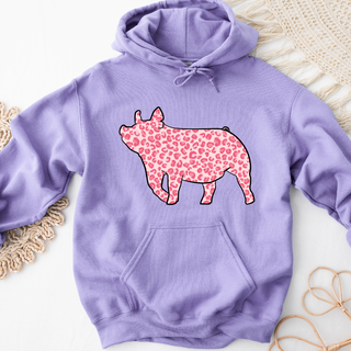 Pink Cheetah Pig Hoodie (S-3XL) Unisex - Multiple Colors!