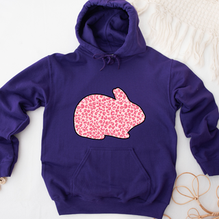 Pink Cheetah Rabbit Hoodie (S-3XL) Unisex - Multiple Colors!