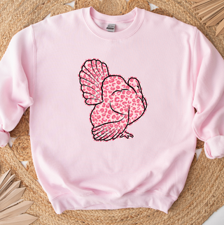 Pink Cheetah Turkey Crewneck (S-3XL) - Multiple Colors!