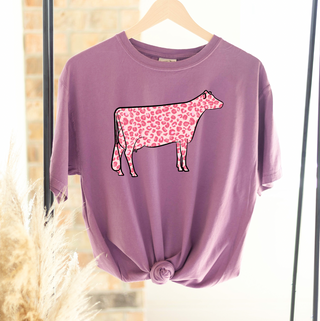 Pink Cheetah Dairy Cow ComfortWash/ComfortColor T-Shirt (S-4XL) - Multiple Colors!