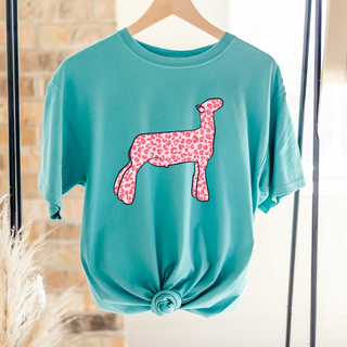 Pink Cheetah Lamb ComfortWash/ComfortColor T-Shirt (S-4XL) - Multiple Colors!