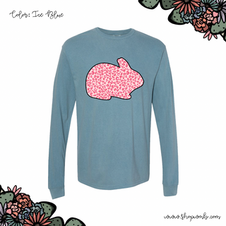 Pink Cheetah Rabbit LONG SLEEVE T-Shirt (S-3XL) - Multiple Colors!