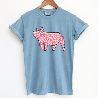 Pink Cheetah Pig ComfortWash/ComfortColor T-Shirt (S-4XL) - Multiple Colors!