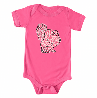 Pink Cheetah Turkey One Piece/T-Shirt (Newborn - Youth XL) - Multiple Colors!