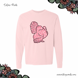 Pink Cheetah Turkey LONG SLEEVE T-Shirt (S-3XL) - Multiple Colors!