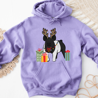 Reindeer Pig Hoodie (S-3XL) Unisex - Multiple Colors!