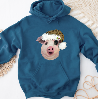 Santa Hat Pig Hoodie (S-3XL) Unisex - Multiple Colors!