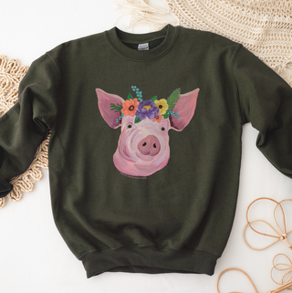 Pig Flower Crewneck (S-3XL) - Multiple Colors!