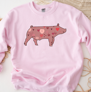 Valentines Pig Crewneck (S-3XL) - Multiple Colors!