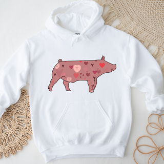 Valentines Pig Hoodie (S-3XL) Unisex - Multiple Colors!