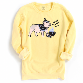 Witch Pig Crewneck (S-3XL) - Multiple Colors!