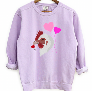 Love Struck Chicken Crewneck (S-3XL) - Multiple Colors!