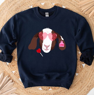 Love Struck Goat Crewneck (S-3XL) - Multiple Colors!