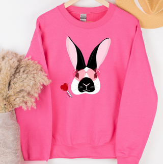 Love Struck Rabbit Crewneck (S-3XL) - Multiple Colors!