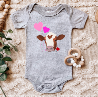 Love Struck Steer One Piece/T-Shirt (Newborn - Youth XL) - Multiple Colors!