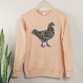 Colorful Cheetah Chicken Crewneck (S-3XL) - Multiple Colors!