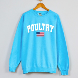 Poultry Flag Crewneck (S-3XL) - Multiple Colors!