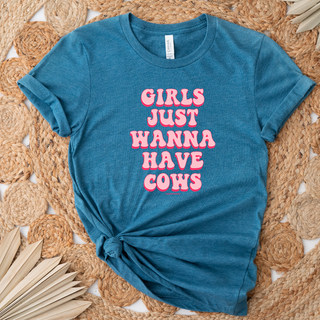 Girls Just Wanna Have Cows T-Shirt (XS-4XL) - Multiple Colors!