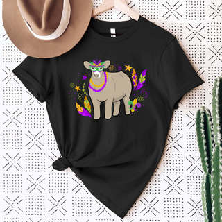 Steer Mardi Gras T-Shirt (XS-4XL) - Multiple Colors!