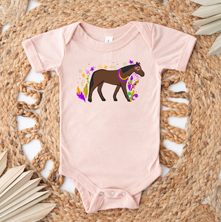 Horse Mardi Gras One Piece/T-Shirt (Newborn - Youth XL) - Multiple Colors!