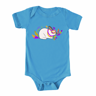 Rabbit Mardi Gras One Piece/T-Shirt (Newborn - Youth XL) - Multiple Colors!