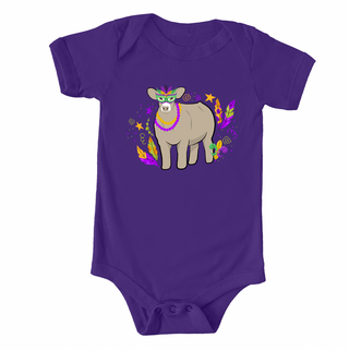 Steer Mardi Gras One Piece/T-Shirt (Newborn - Youth XL) - Multiple Colors!