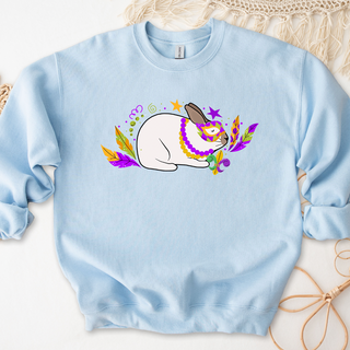 Rabbit Mardi Gras Crewneck (S-3XL) - Multiple Colors!