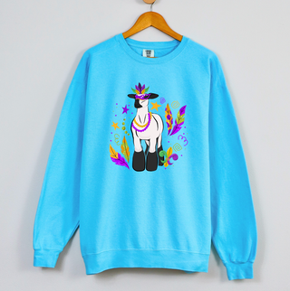 Lamb Mardi Gras Crewneck (S-3XL) - Multiple Colors!