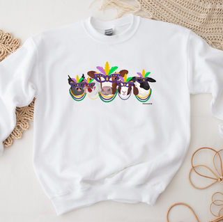 Mardi Gras Stock Crewneck (S-3XL) - Multiple Colors!