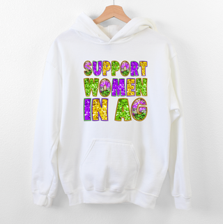 Mardi Gras Support Women In Ag Hoodie (S-3XL) Unisex - Multiple Colors!