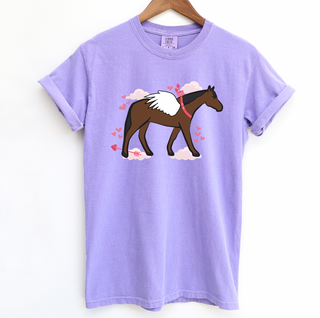 Cupid Horse ComfortWash/ComfortColor T-Shirt (S-4XL) - Multiple Colors!