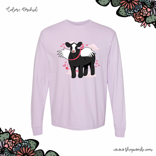 Cupid Cow LONG SLEEVE T-Shirt (S-3XL) - Multiple Colors!