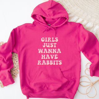 Girls Just Wanna Have Rabbits Hoodie (S-3XL) Unisex - Multiple Colors!