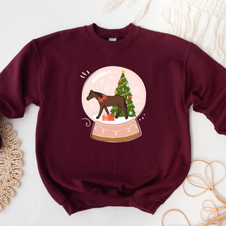 Horse Snow Globe Crewneck (S-3XL) - Multiple Colors!