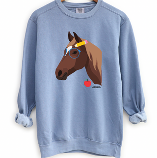 Nerdy Horse Crewneck (S-3XL) - Multiple Colors!