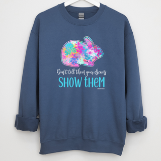 Show Them Rabbit Crewneck (S-3XL) - Multiple Colors!