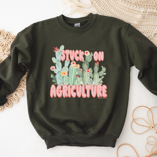 Stuck On Agriculture Crewneck (S-3XL) - Multiple Colors!