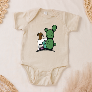 Cactus Goat One Piece/T-Shirt (Newborn - Youth XL) - Multiple Colors!