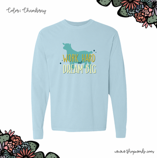 Dream Big Pygmy Goat LONG SLEEVE T-Shirt (S-3XL) - Multiple Colors!