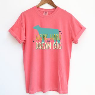 Dream Big Dairy Cow ComfortWash/ComfortColor T-Shirt (S-4XL) - Multiple Colors!