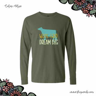 Dream Big Dairy Cow LONG SLEEVE T-Shirt (S-3XL) - Multiple Colors!