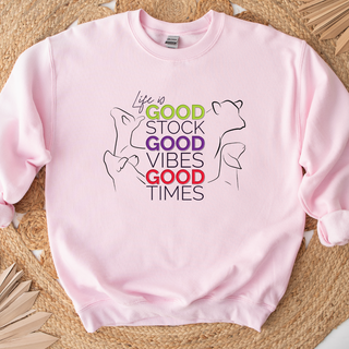 Good Stock Good Vibes Crewneck (S-3XL) - Multiple Colors!