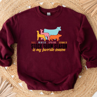 My Favorite Season Is Stockshow Season Crewneck (S-3XL) - Multiple Colors!