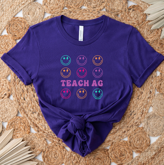 Retro Smile Teach Ag T-Shirt (XS-4XL) - Multiple Colors!