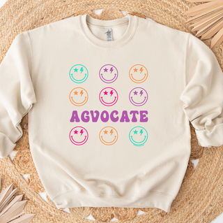 Retro Smile Agvocate Crewneck (S-3XL) - Multiple Colors!