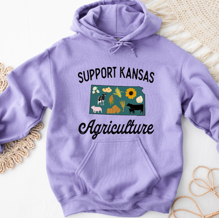 Support Kansas Agriculture Hoodie (S-3XL) Unisex - Multiple Colors!