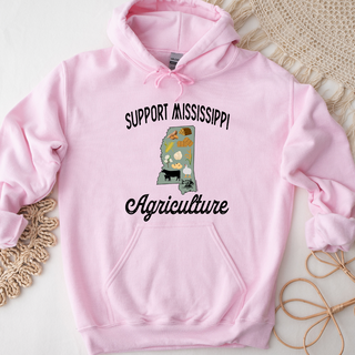 Support Mississippi Agriculture Hoodie (S-3XL) Unisex - Multiple Colors!